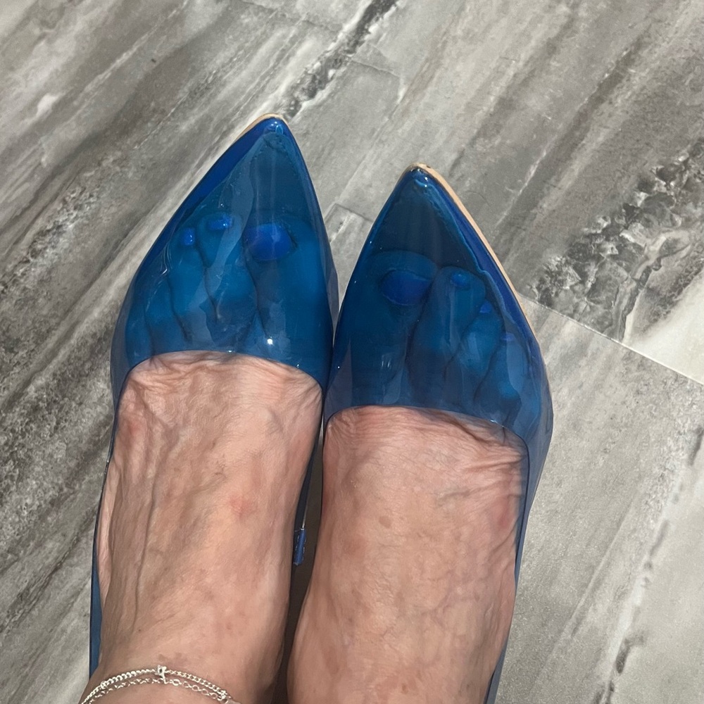 Blue Transparent Heels - Picture 4 of 5
